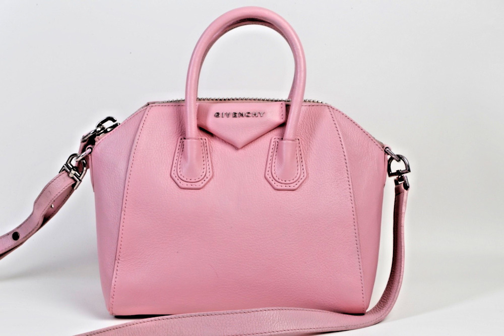Givenchy Antigona Small Bag Baby Pink Sugar Leather Satchel Crossbody Purse